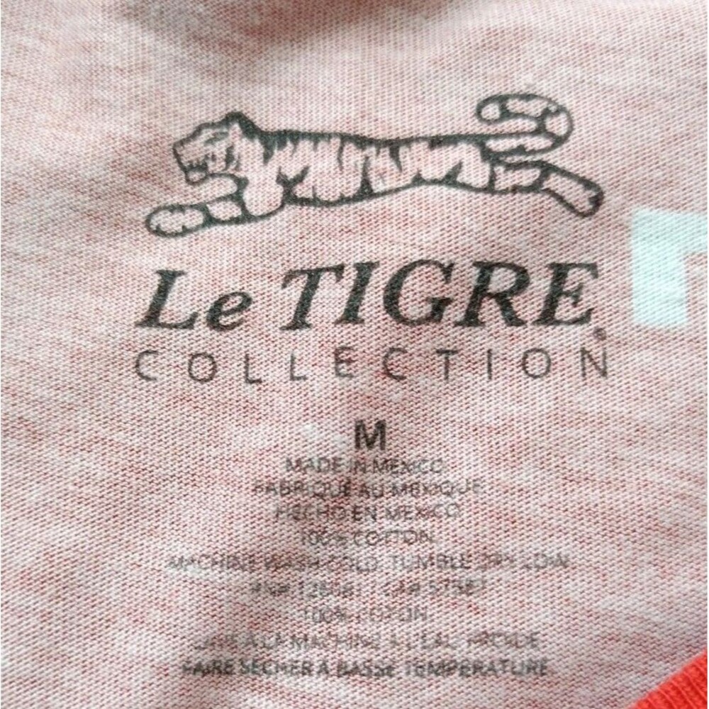 Le Tigre T-Shirt Men's Size Medium Graphic Print Red Shirt - Picture 2 of 6